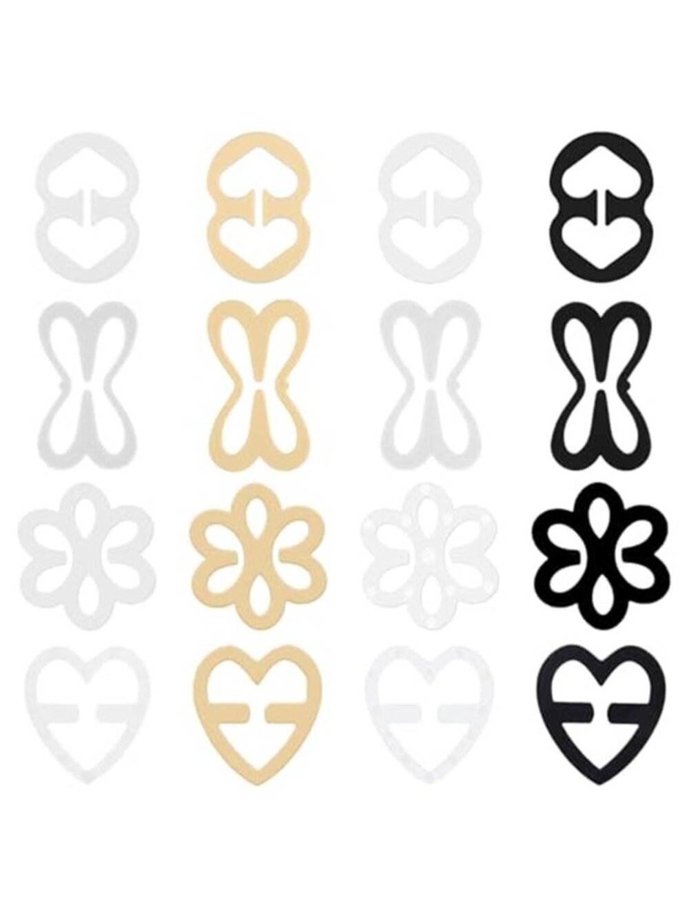 16 Pcs Bra Strap Clips, Bra Strap Holders for Slipping, Bra Clips to
